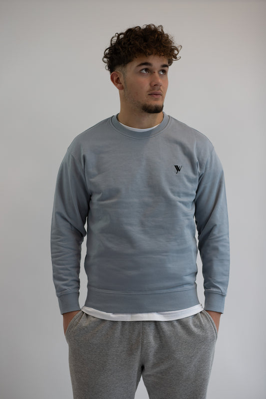 Crewneck – blaugrau