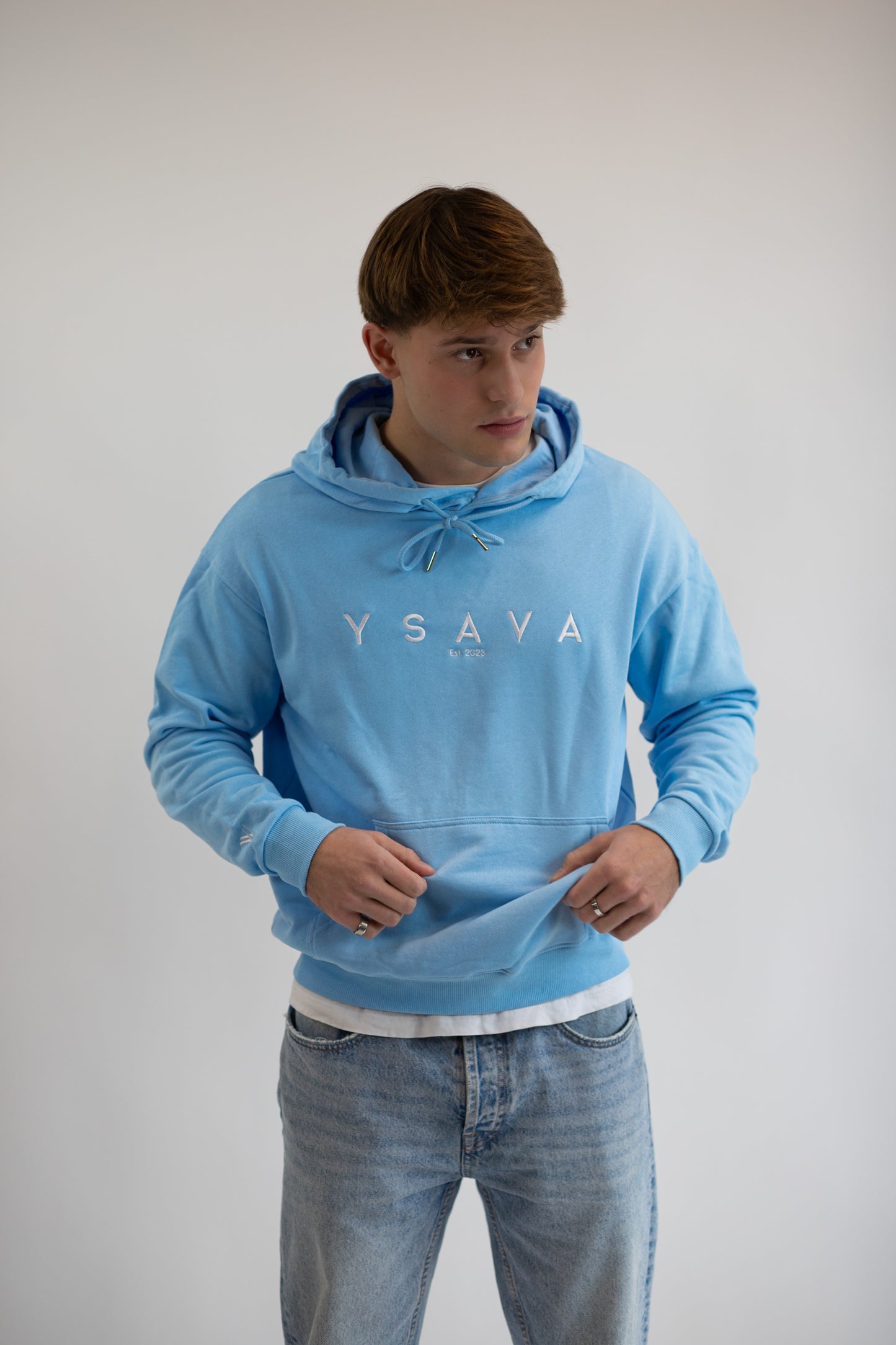 Hoodie - babyblau