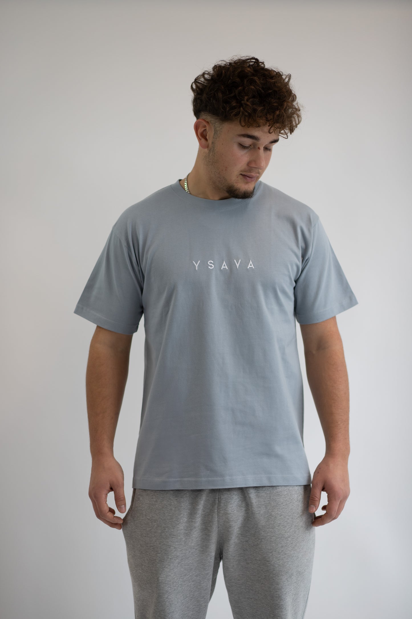 T-Shirt - blue grey